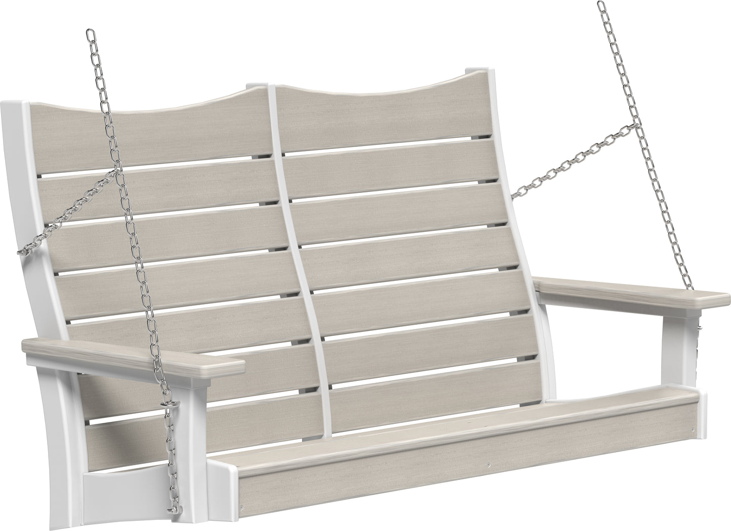 4' Contour Poly Swing Birch & White