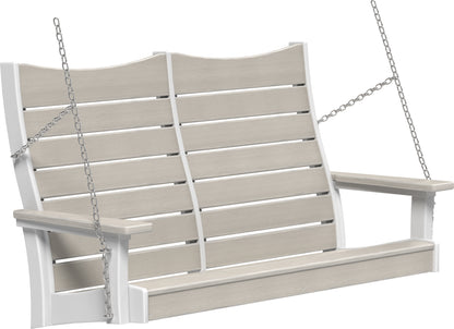 4' Contour Poly Swing Birch & White