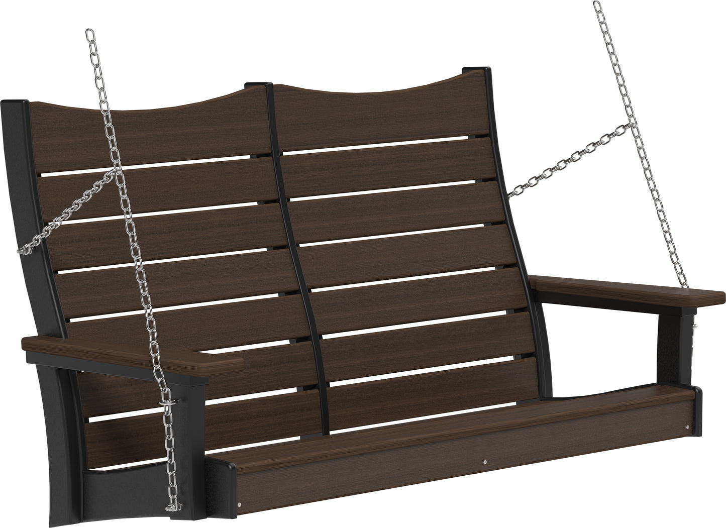 4' Contour Poly Swing Brazilian Walnut & Black