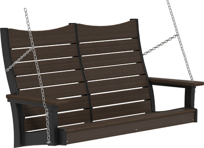 4' Contour Poly Swing Brazilian Walnut & Black
