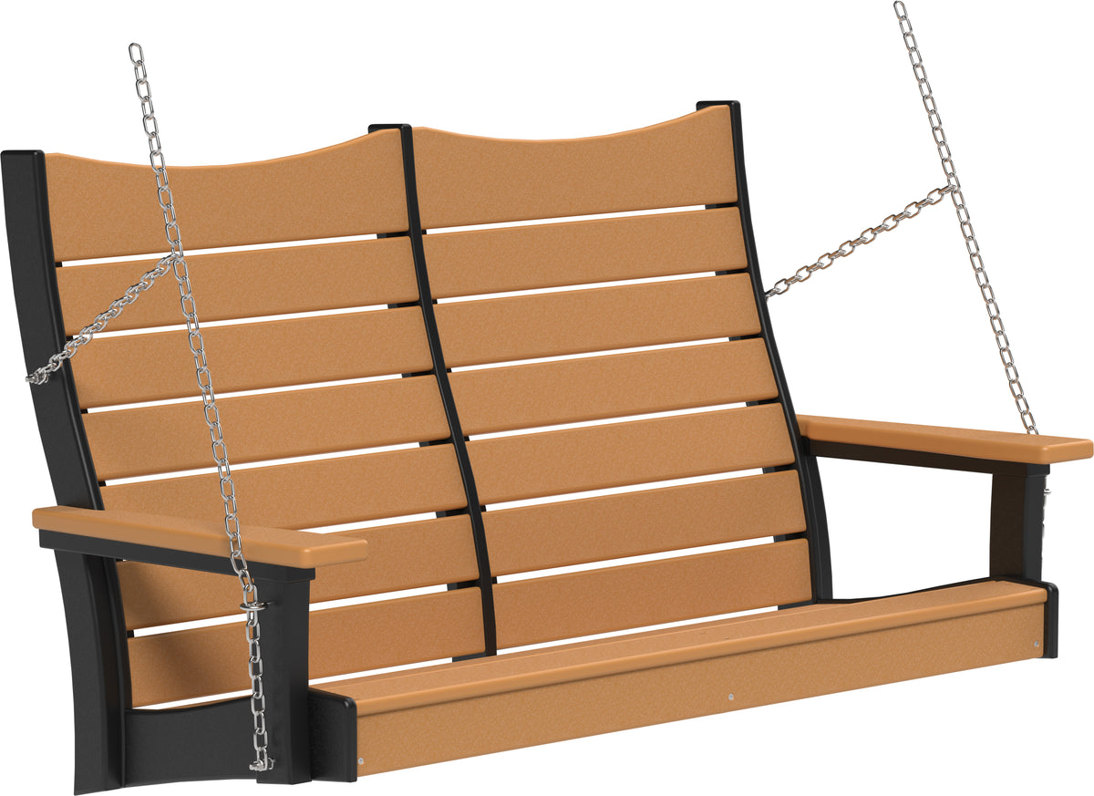 4' Contour Poly Swing Cedar & Black