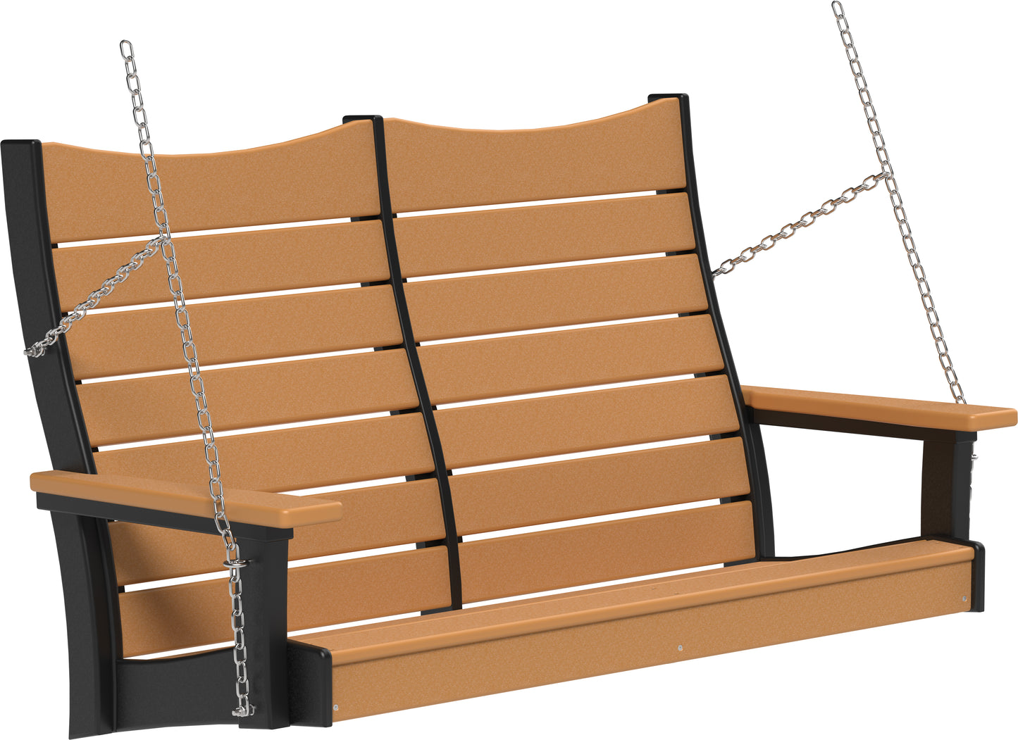 4' Contour Poly Swing Cedar & Black
