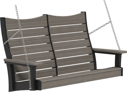 4' Contour Poly Swing Coastal Gray & Black