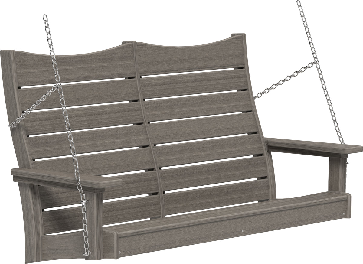 4' Contour Poly Swing Coastal Gray