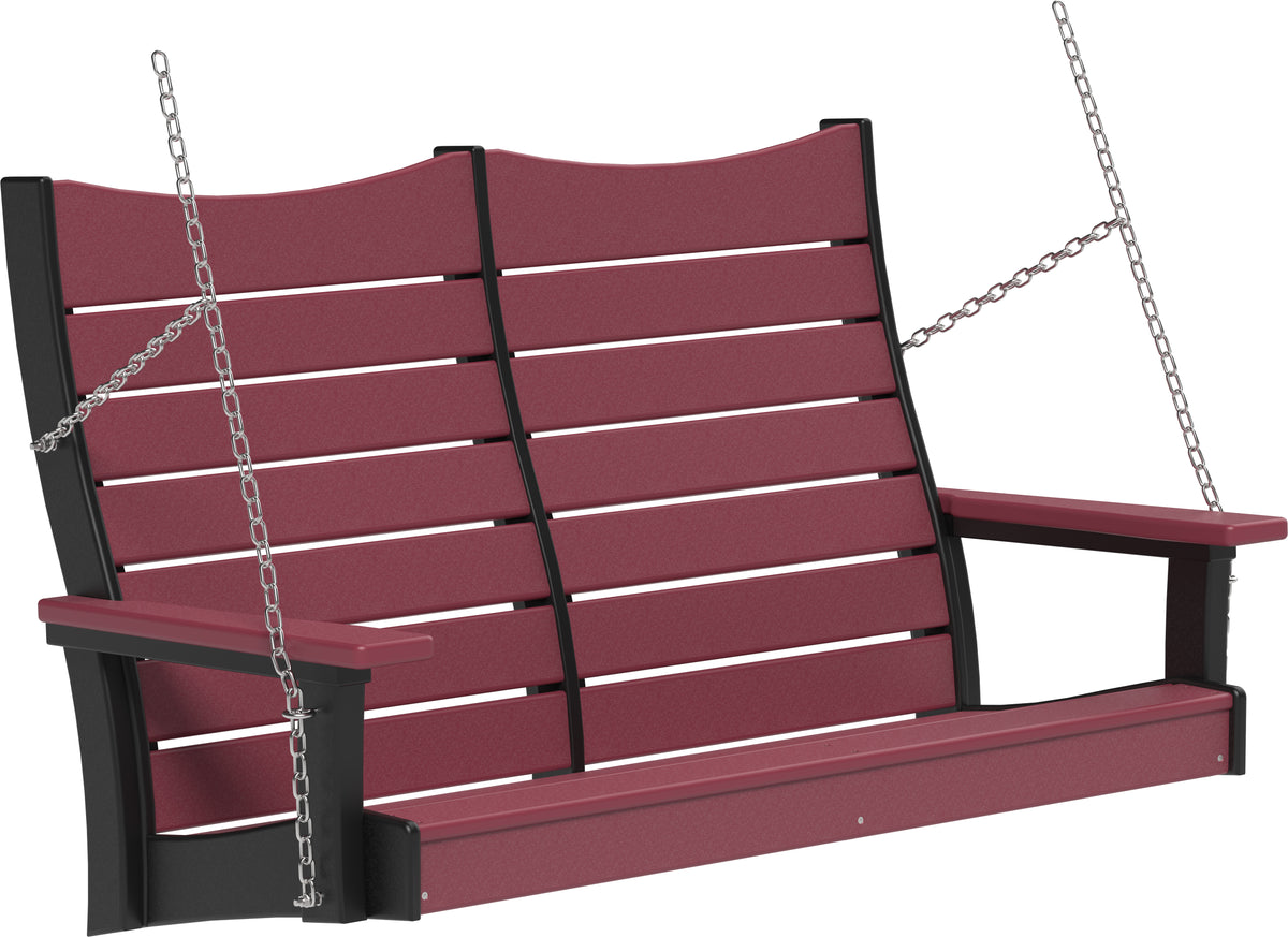 4' Contour Poly Swing Cherrywood & Black