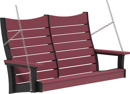 4' Contour Poly Swing Cherrywood & Black