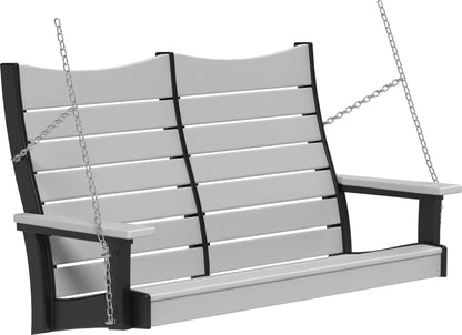 4' Contour Poly Swing Dove Gray & Black