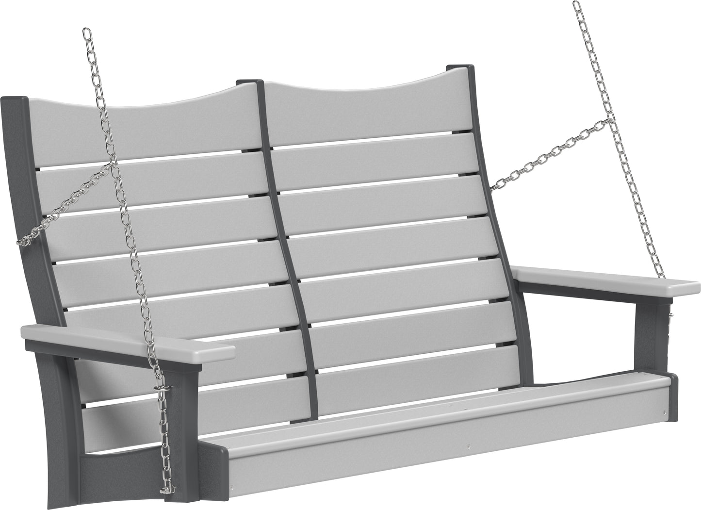 4' Contour Poly Swing Dove Gray & Slate