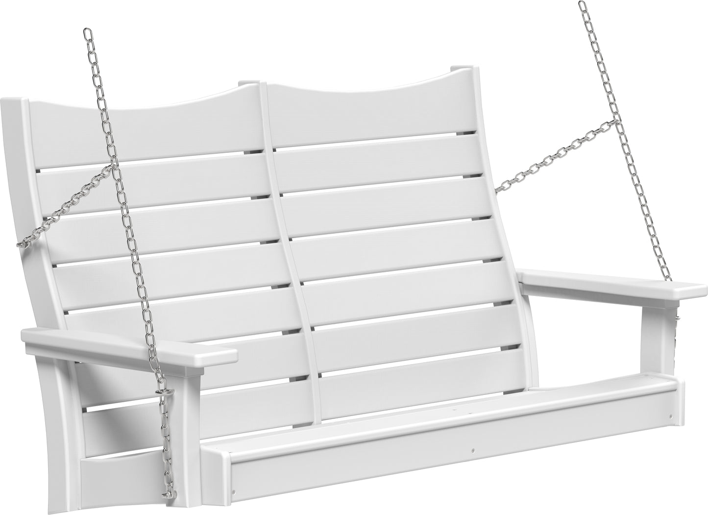 4' Contour Poly Swing White