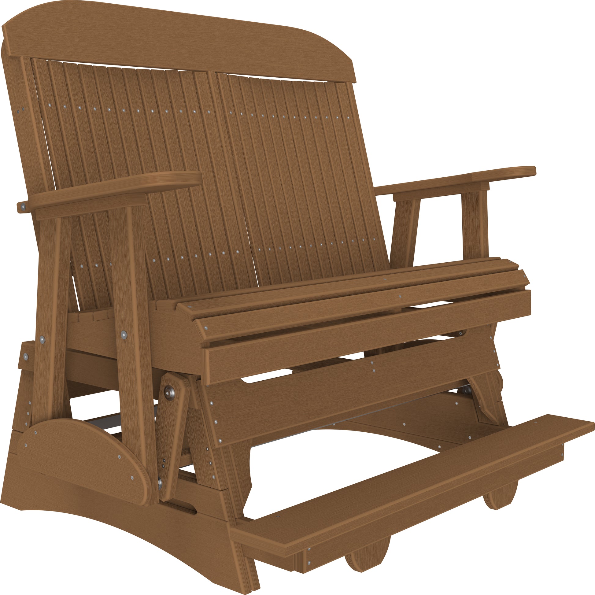 4' Classic Balcony Glider Antique Mahogany