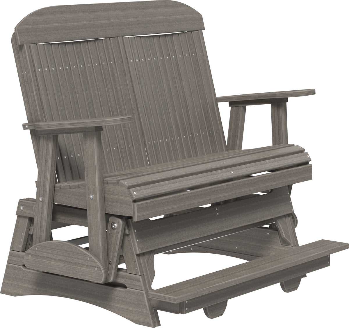 4' Classic Balcony Glider Coastal Gray