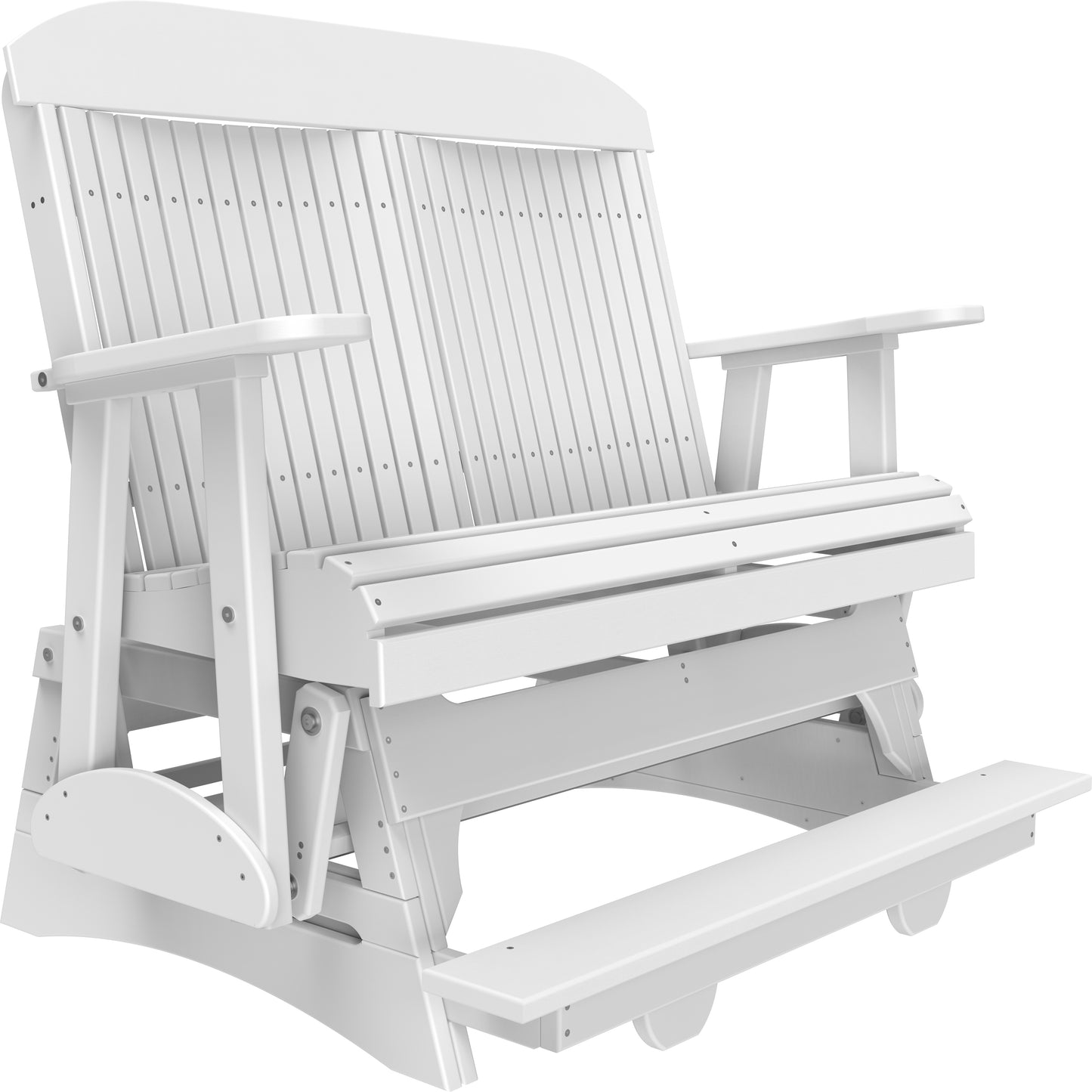 4' Classic Balcony Glider White