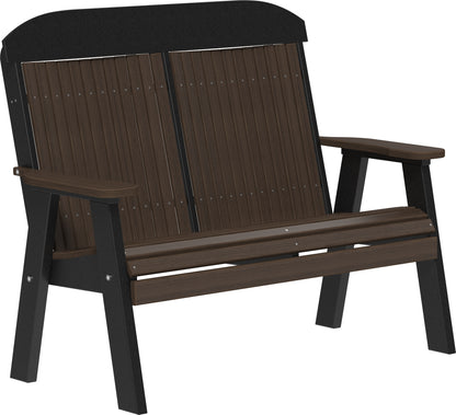 4' Classic Bench Brazilian Walnut & Black