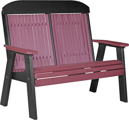 4' Classic Bench Cherrywood & Black