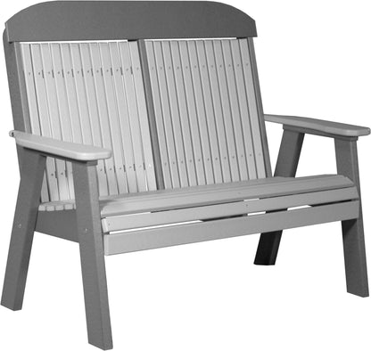 4' Classic Bench Dove Gray & Slate