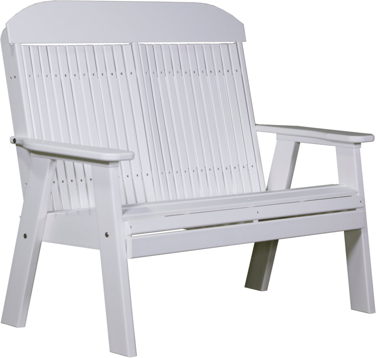 4' Classic Bench White