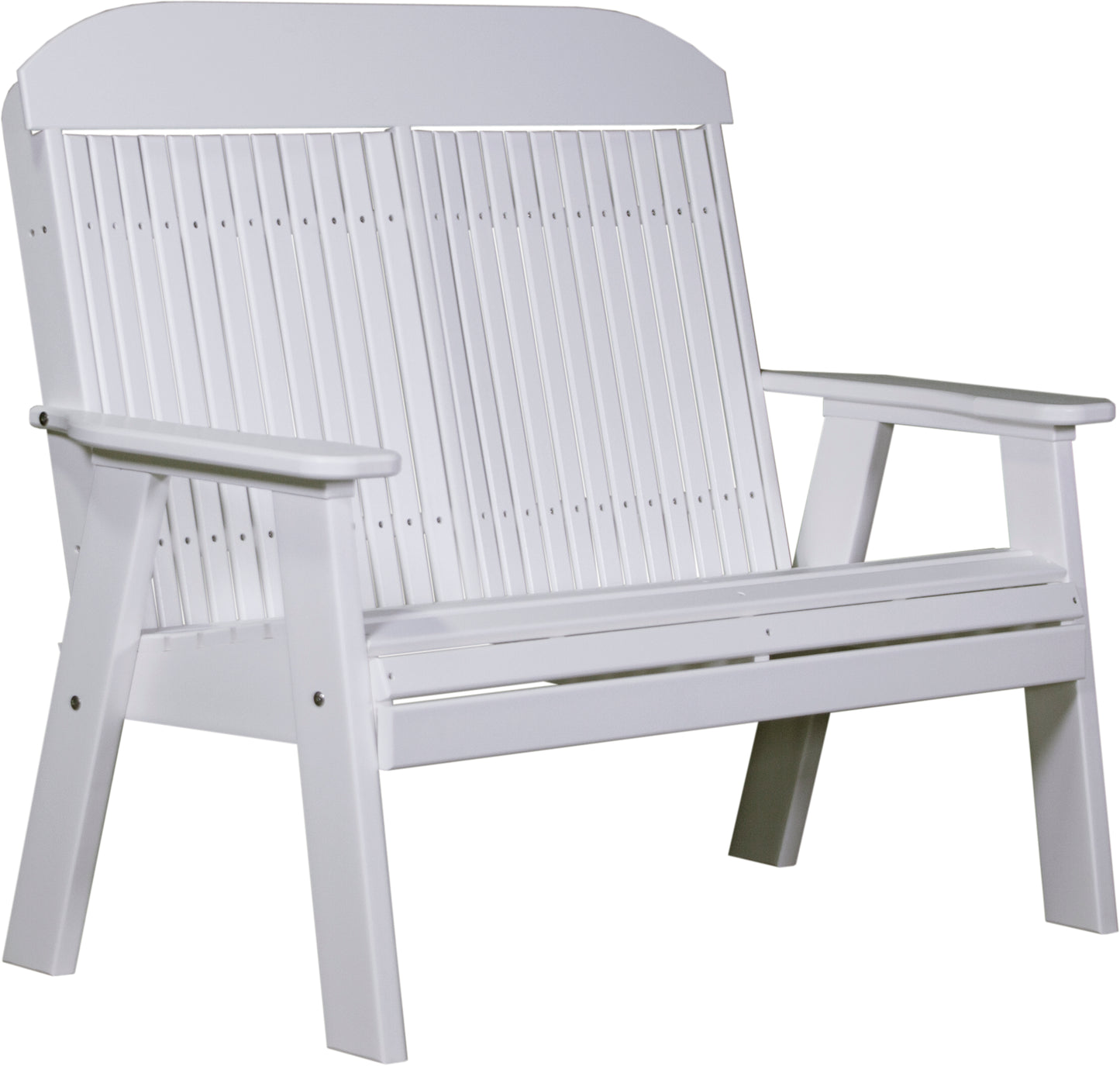 4' Classic Bench White