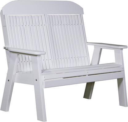 4' Classic Bench White