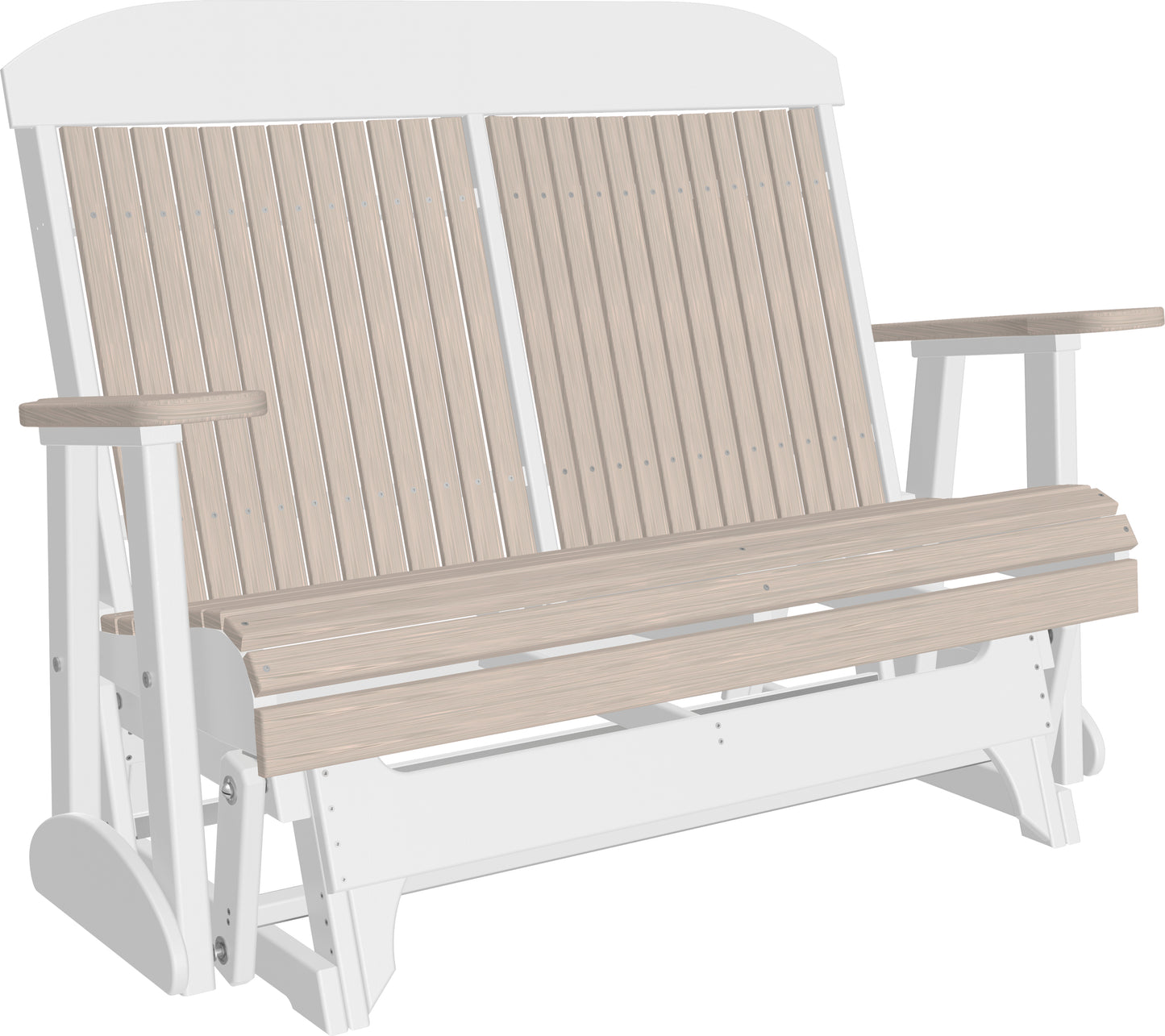 4' Classic Glider Birch & White