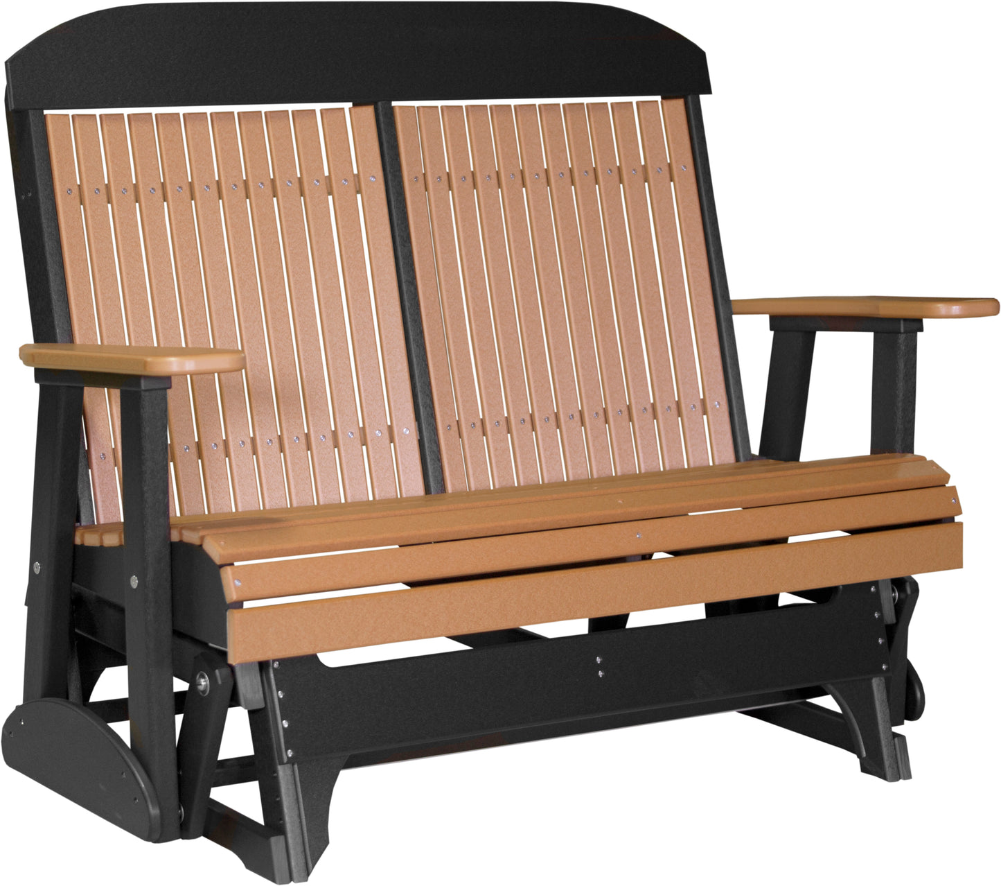 4' Classic Glider Cedar & Black