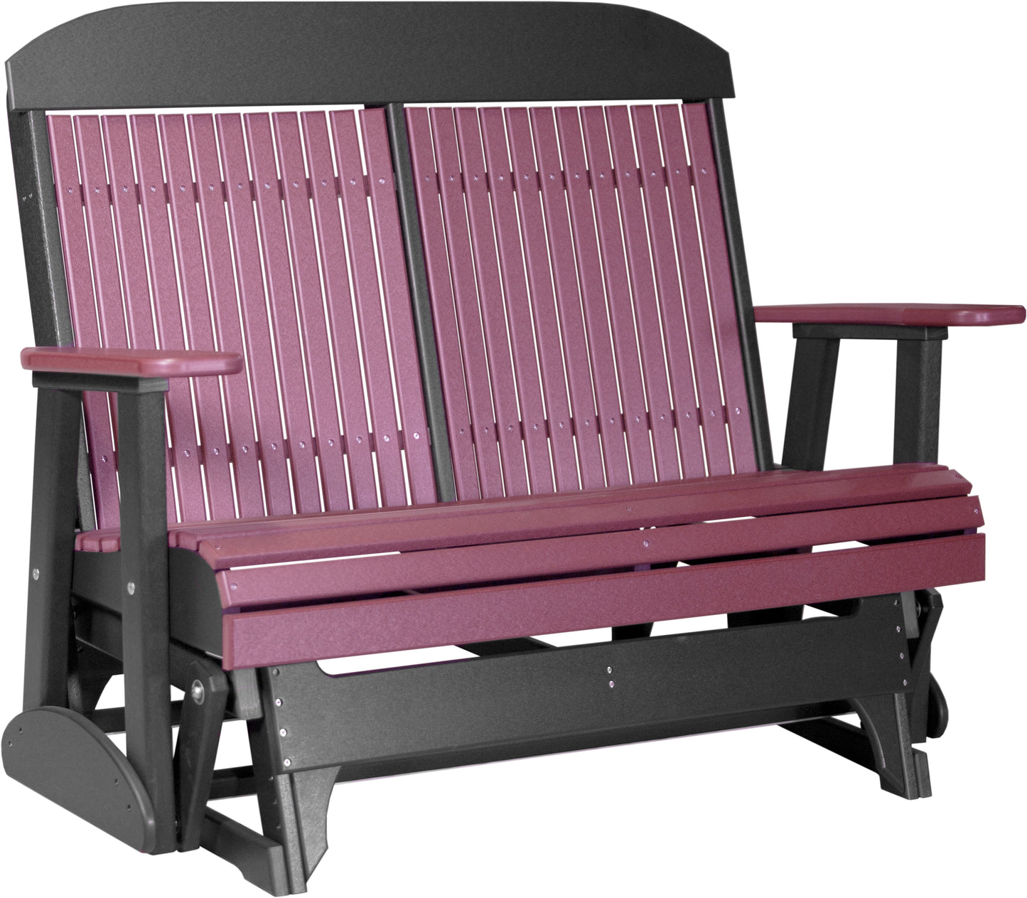 4' Classic Glider Cherrywood & Black