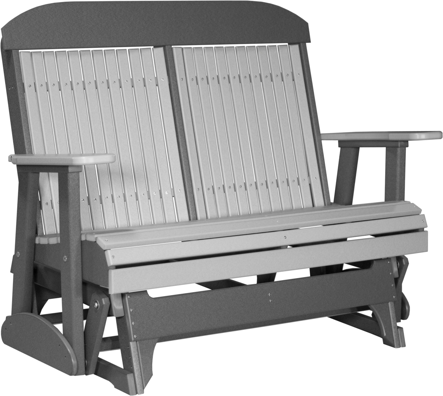4' Classic Glider Dove Gray & Slate