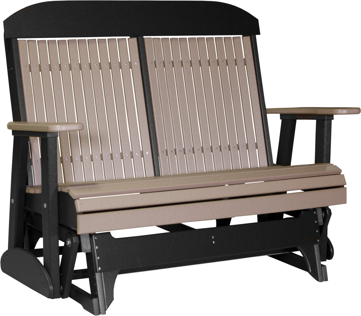 4' Classic Glider Weatherwood & Black