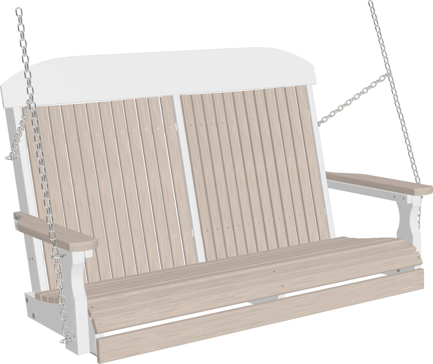 4' Classic Poly Swing Birch & White