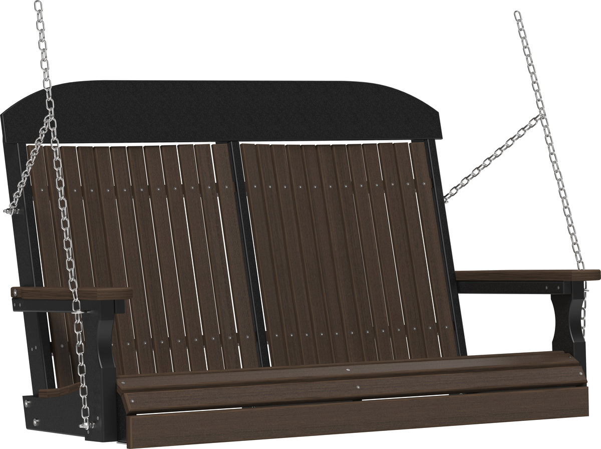 4' Classic Poly Swing Brazilian Walnut & Black