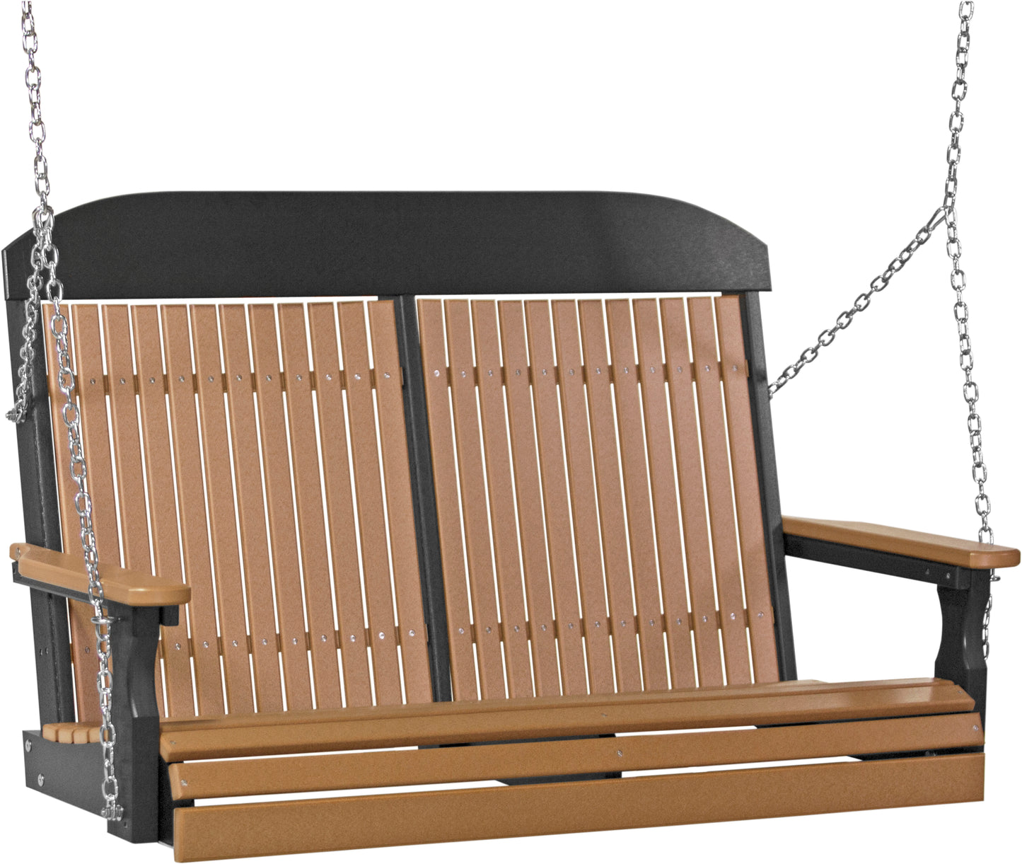 4' Classic Poly Swing Cedar & Black