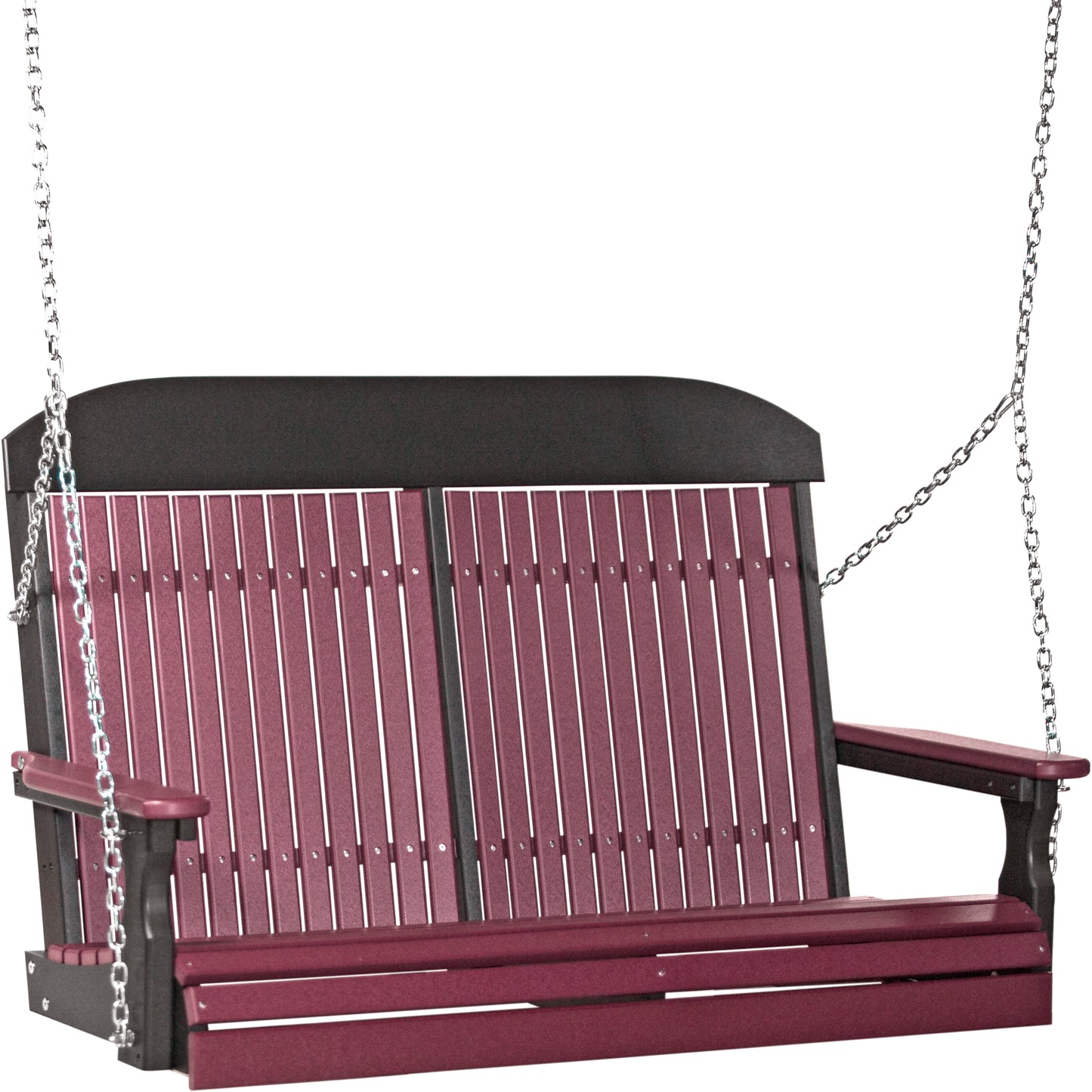 4' Classic Poly Swing Cherrywood & Black