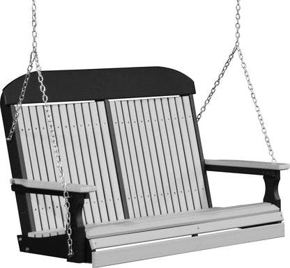 4' Classic Poly Swing Dove Gray & Black