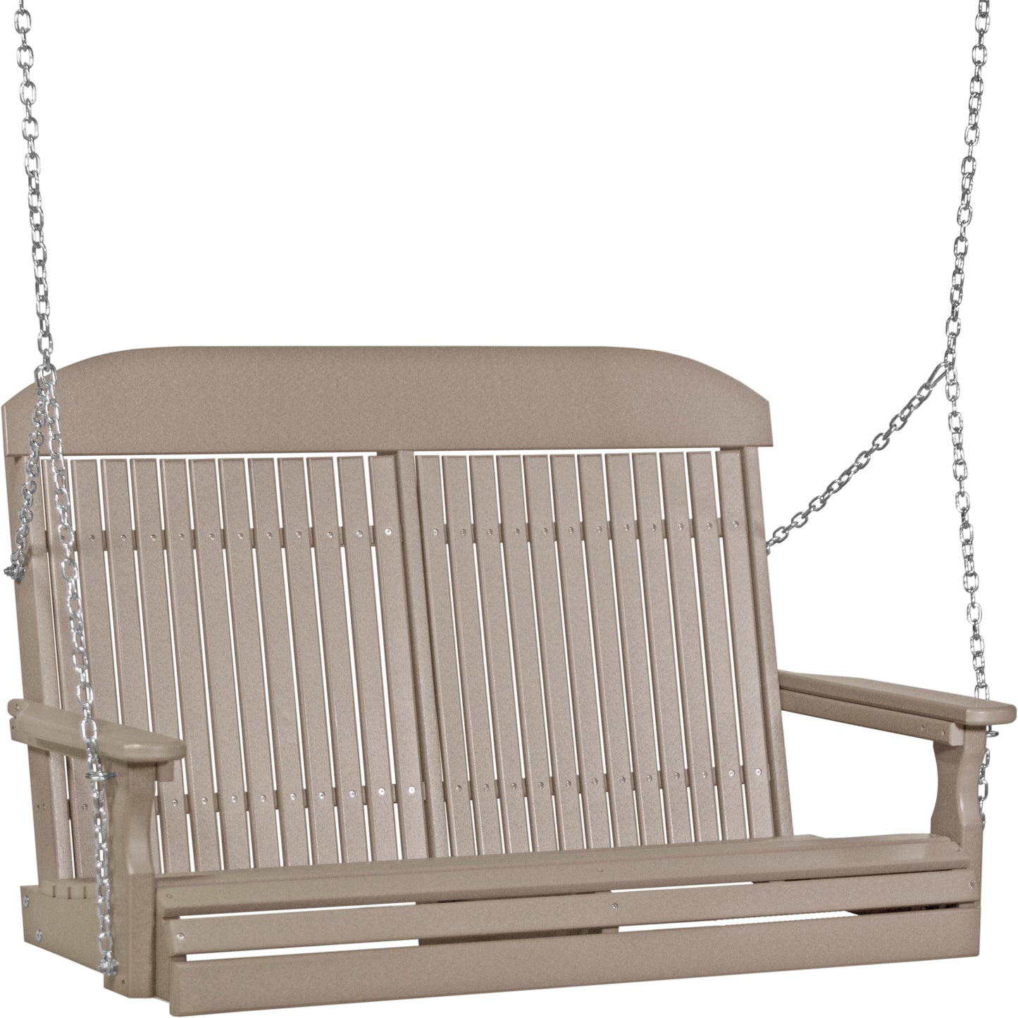 4' Classic Poly Swing Weatherwood