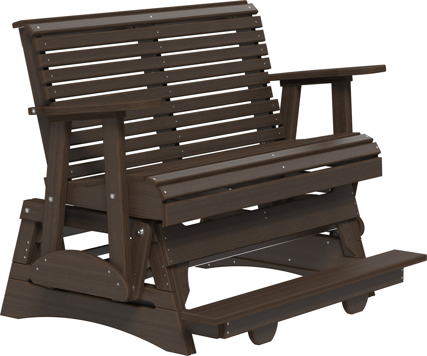 4' Plain Balcony Glider Brazilian Walnut