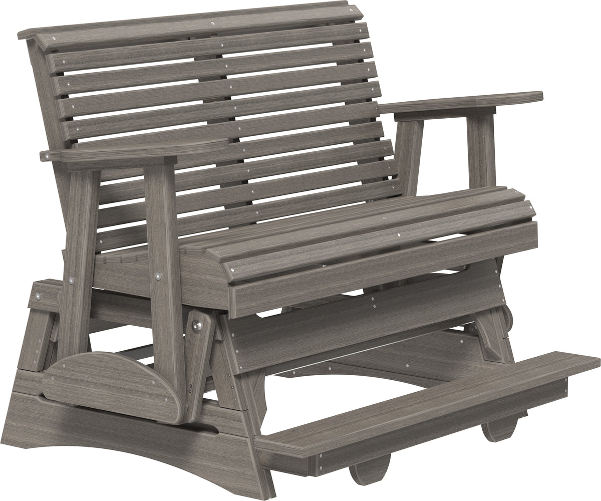 4' Plain Balcony Glider Coastal Gray