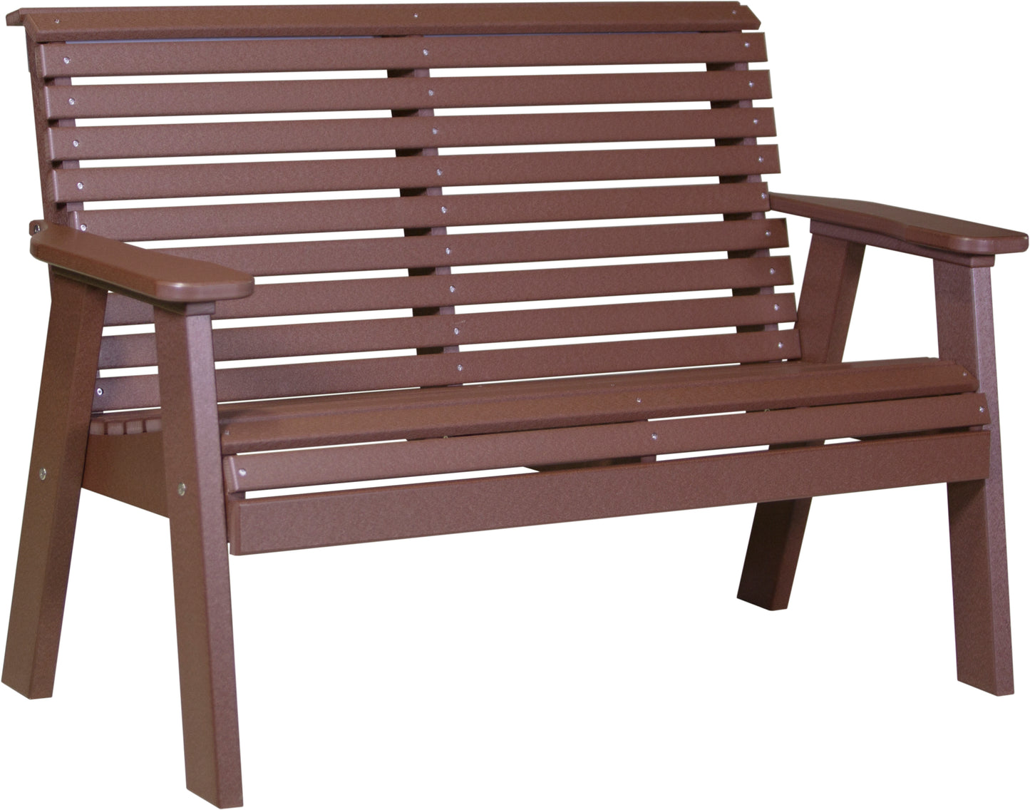 4' Plain Bench Chestnut Brown