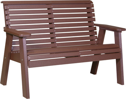 4' Plain Bench Chestnut Brown