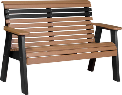 4' Plain Bench Cedar & Black