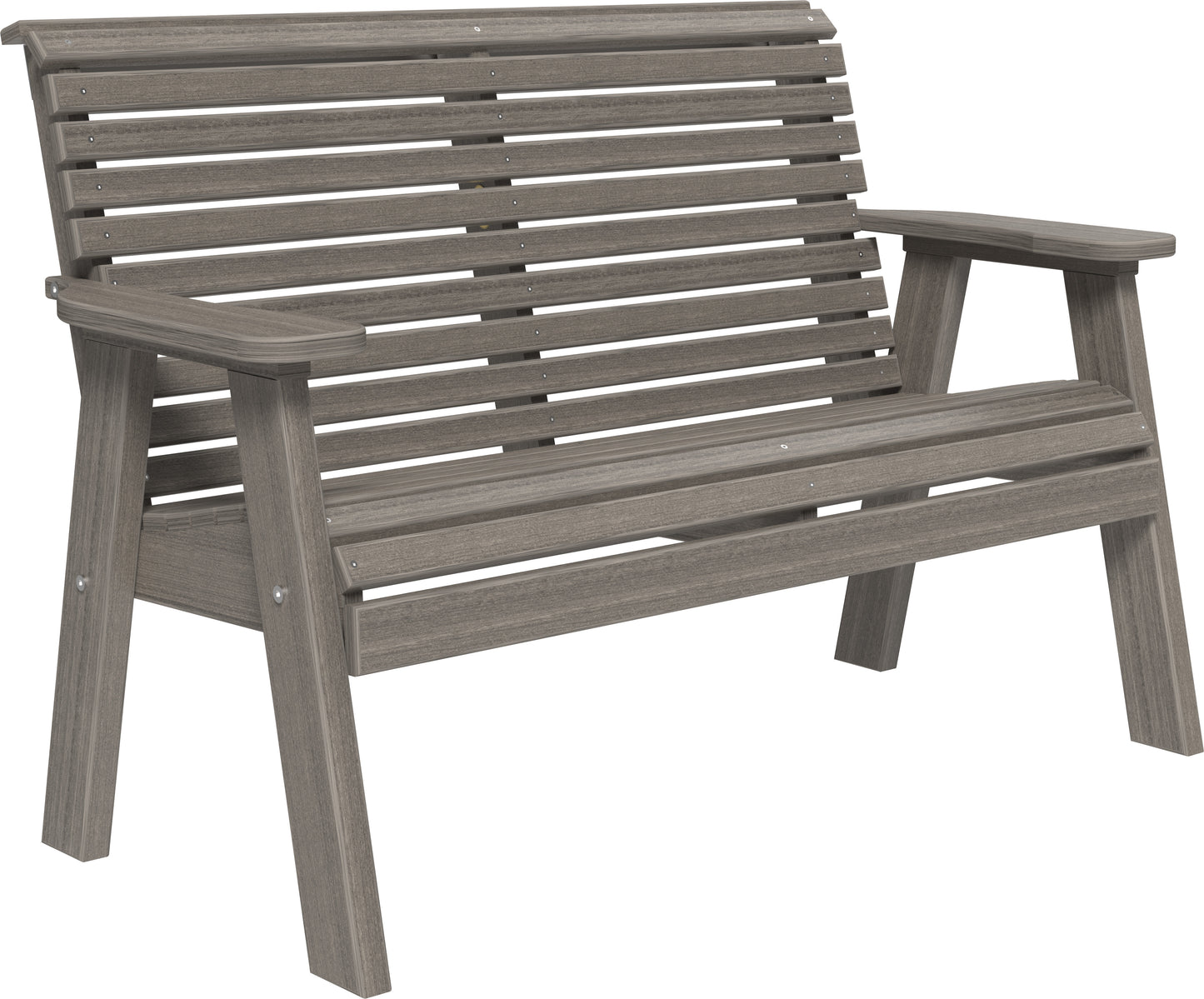 4' Plain Bench Coastal Gray