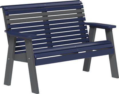 4' Plain Bench Patriot Blue & Slate