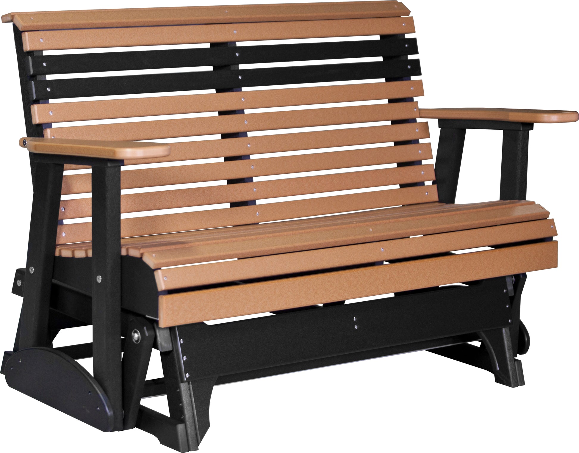 4' Plain Glider Cedar & Black