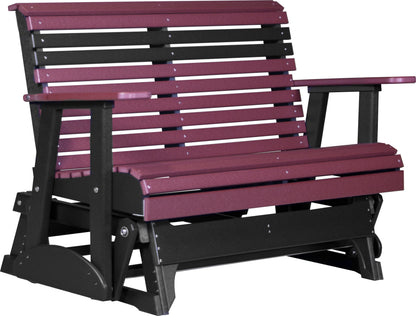 4' Plain Glider Cherrywood & Black