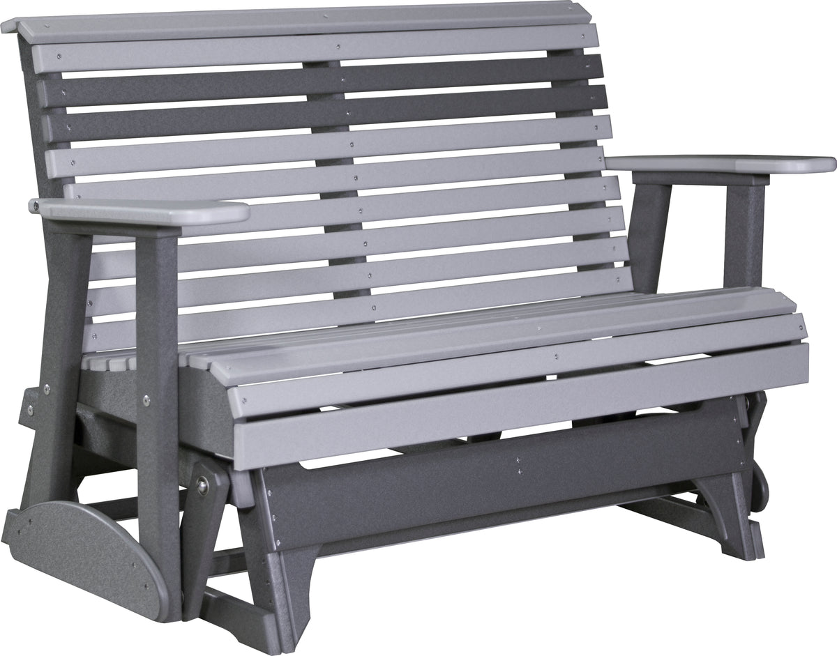 4' Plain Glider Dove Gray & Slate