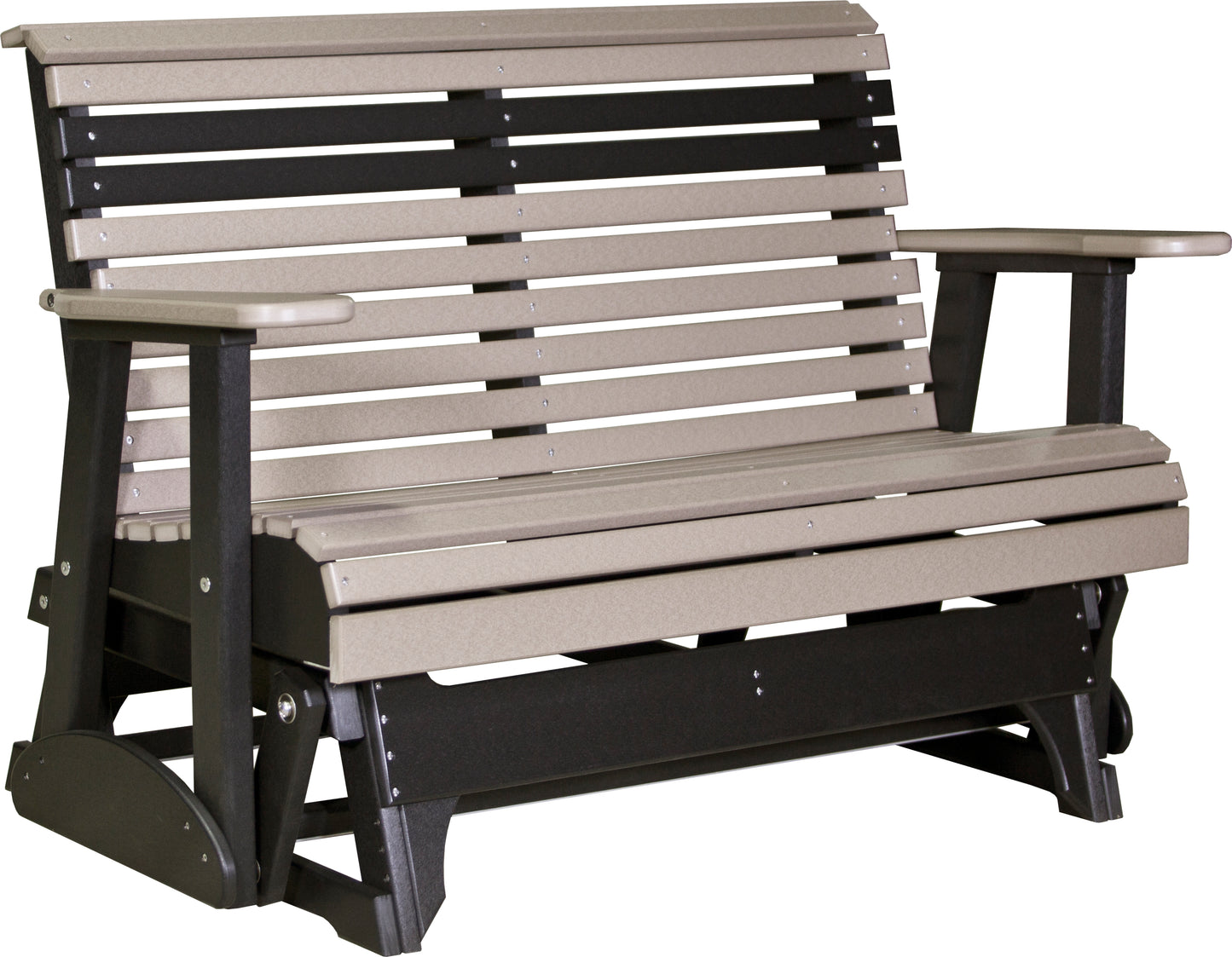 4' Plain Glider Weatherwood & Black