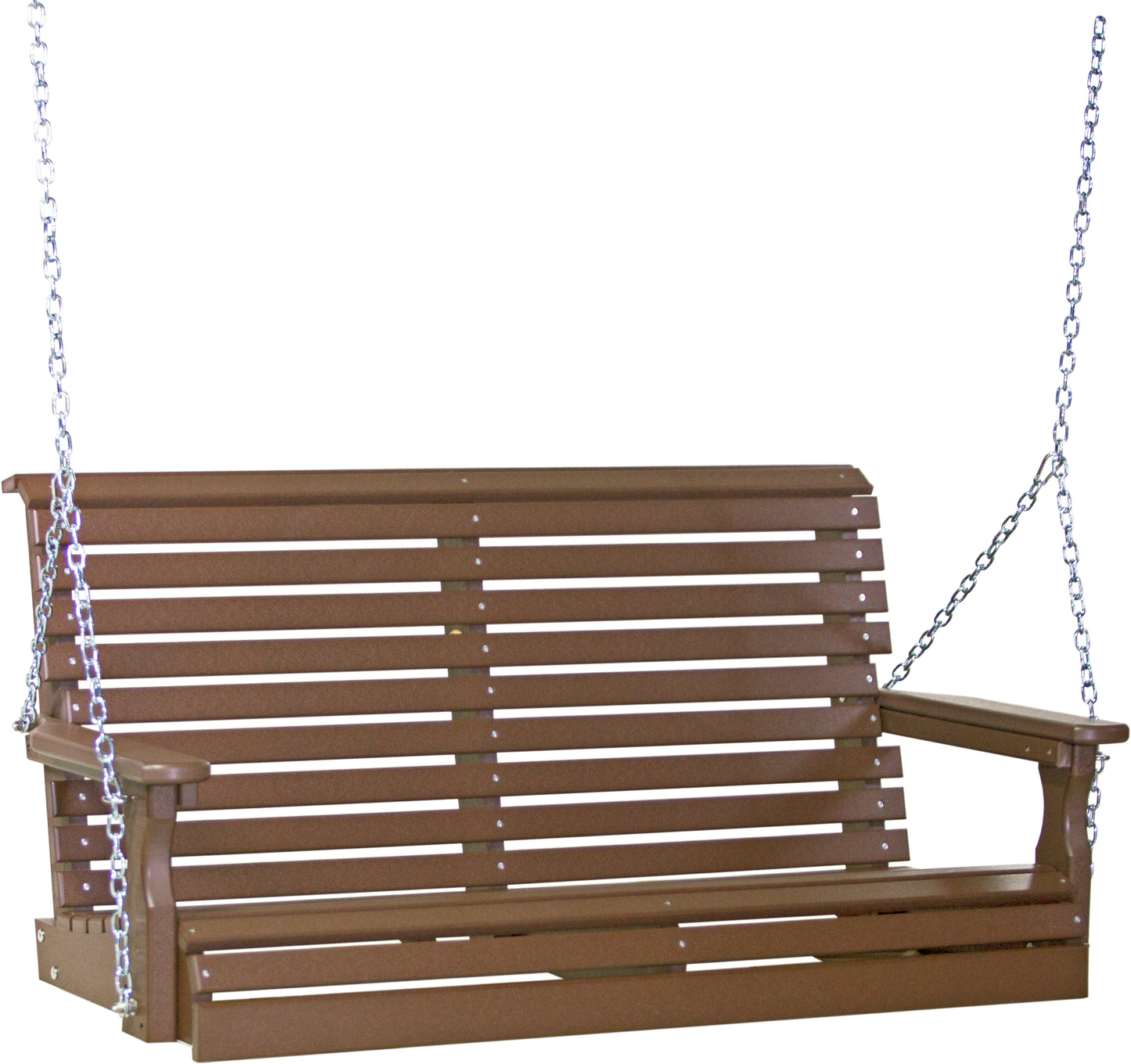 4' Plain Poly Swing Chestnut Brown