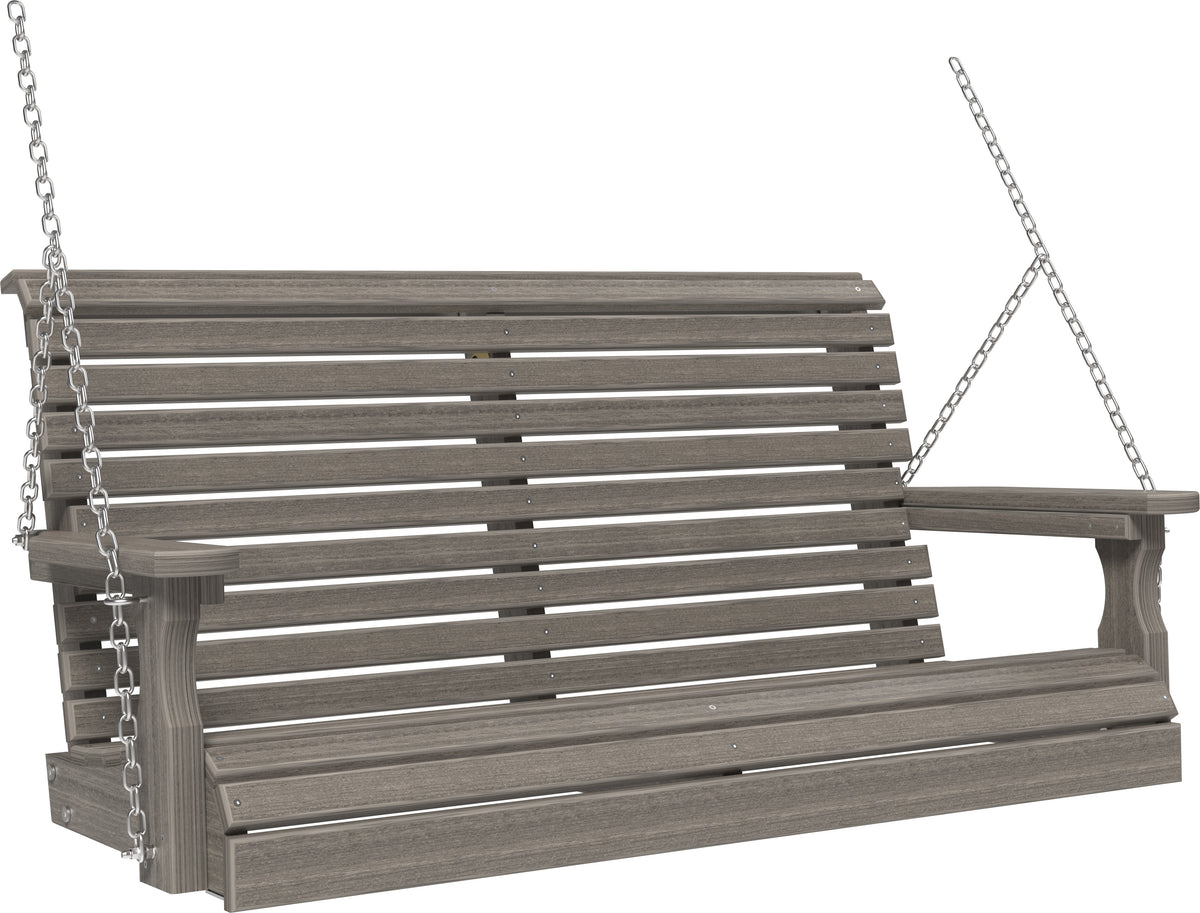 4' Plain Poly Swing Coastal Gray