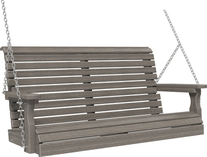 4' Plain Poly Swing Coastal Gray