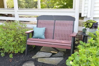 4' Classic Bench Cherrywood & Black