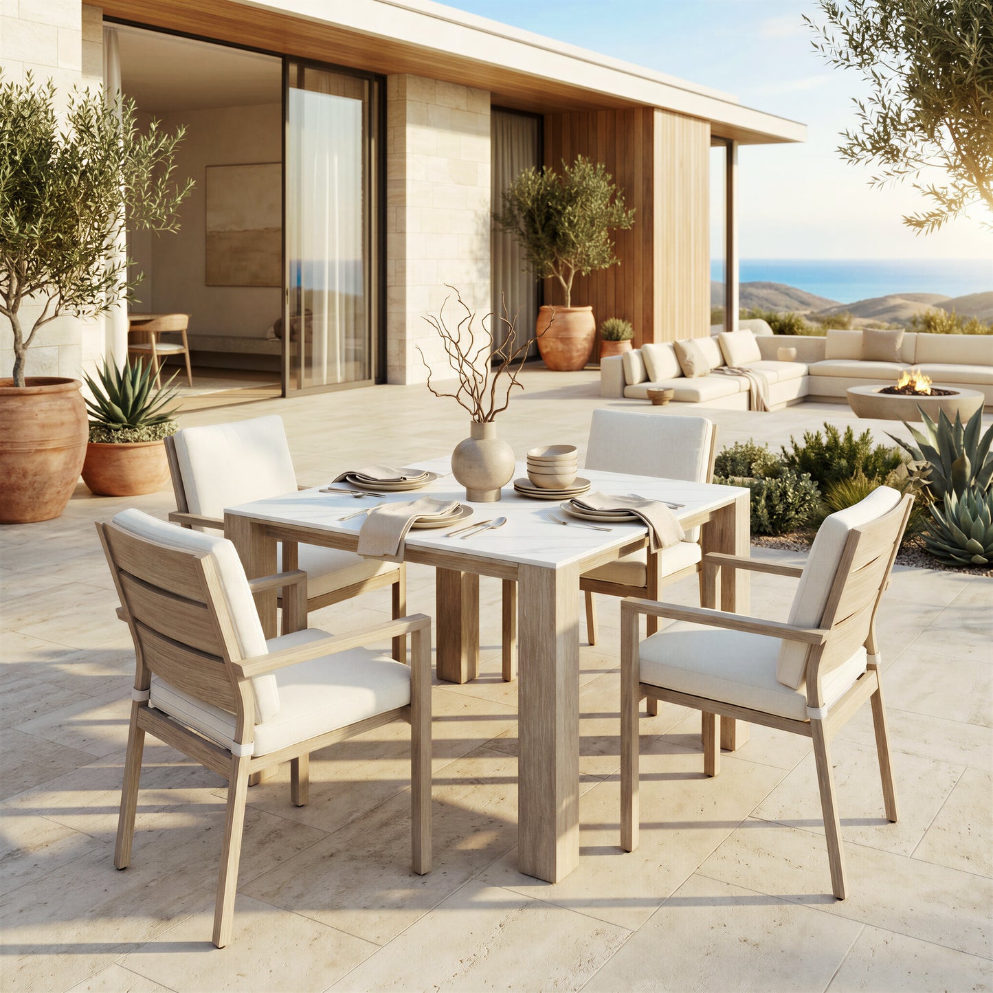 Leilani Square Dining Table (42") White