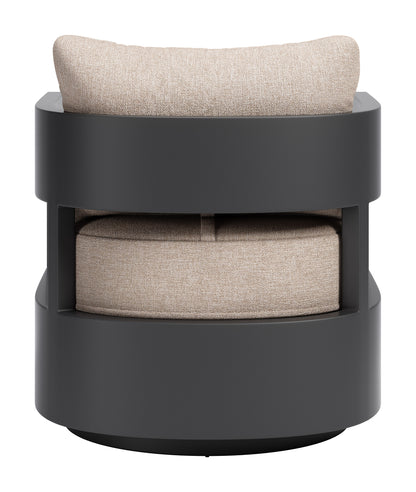 Foret Swivel Chair Black